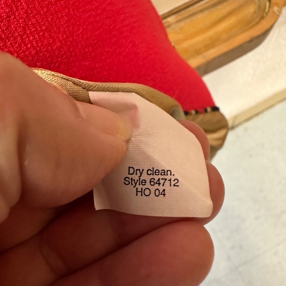 J Crew Wool Lady Day Coat Red Size 2 Button Up Lined With Pockets - Picture 14 of 16